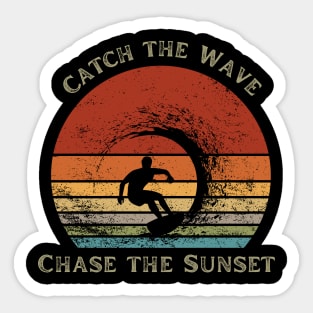 Catch the Wave, Chase the Sunset Sticker